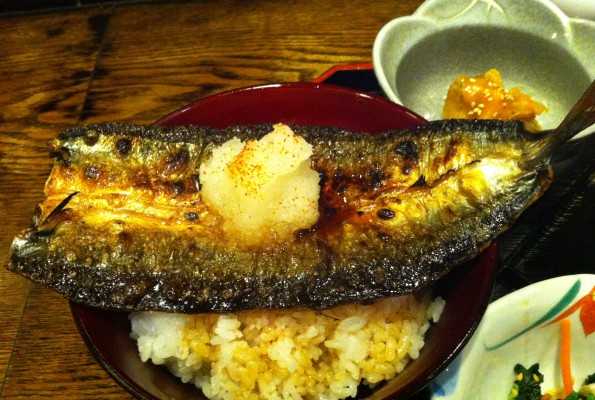 赤坂 「會水庵」 さんまのいしる焼丼1200円